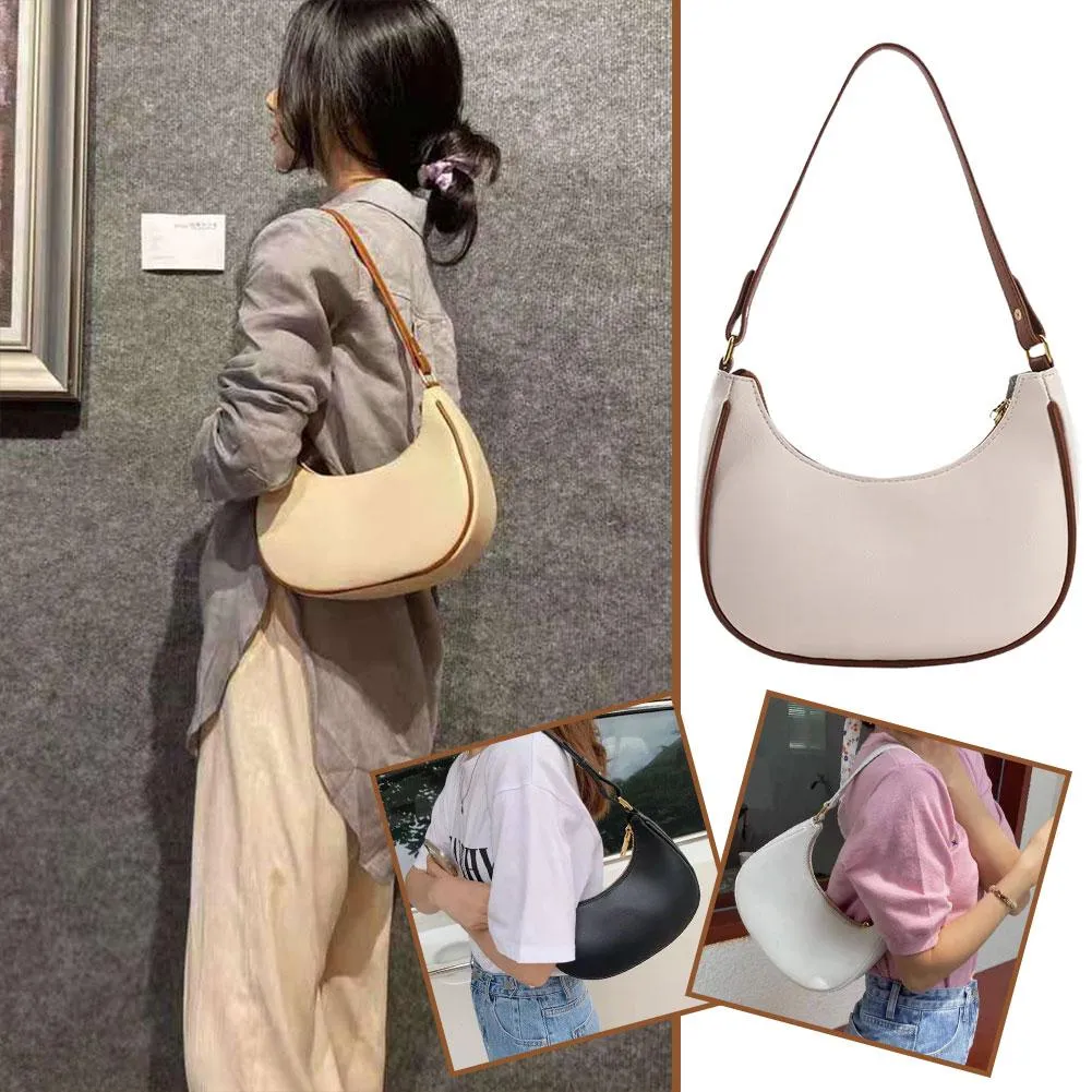 バッグ Vintage leather half moon hand bag Women's Vintage Leather Half-Moon Crossbody Saddle Bag - ROMY TISA