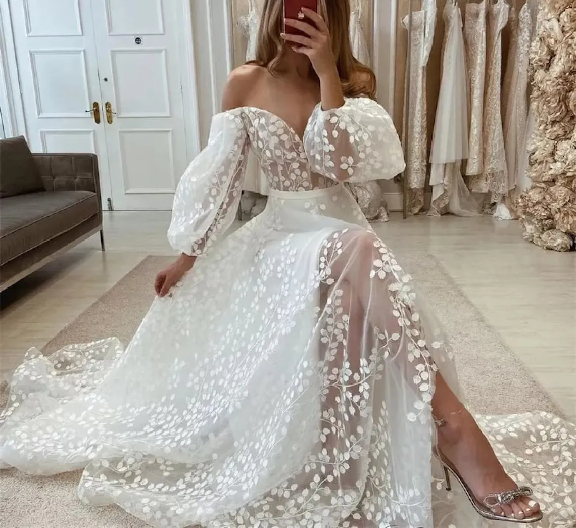 white wedding dress with burgundy accents Rachel Allan RB2213 Long Bridal Gown Simple Wedding Dress main image 1