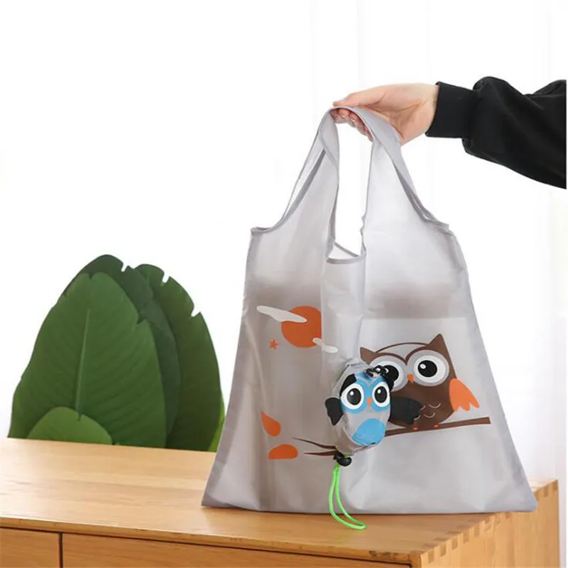 Cute Owl Foldable Tote Bag Reusable Shopping Travel Tote With Shoulder Strap For Home Organization From Annides 30.19 DHgate.Com