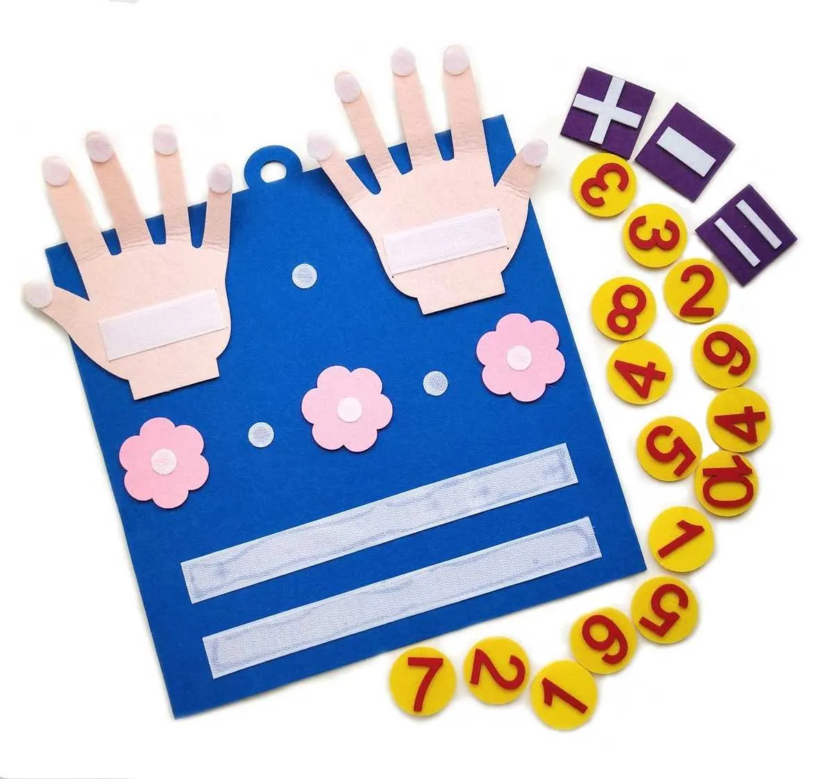 Counting Pad Felt Finger Number Learning Pad Mathematical Toys... From Early_spring1 ...