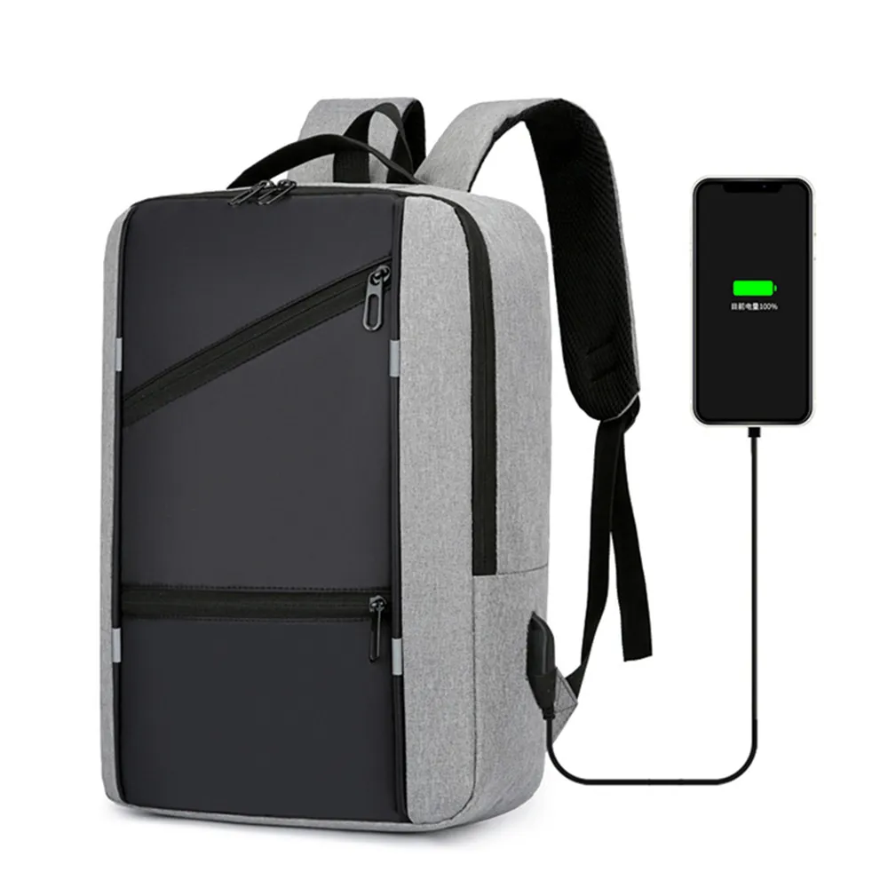 HEROIC KNIGHT Men's Laptop Backpack - 15.6" Business Travel Bag With USB Charging Port, Waterproof & Anti-Theft Design