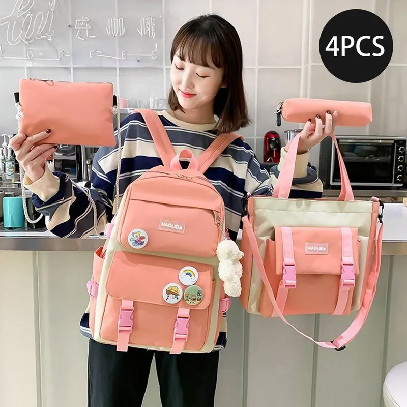 Kawaii School Backpack For Teen Girls | Cute Aesthetic Backpack With Pins | 13L Capacity, Lightweight - View #5