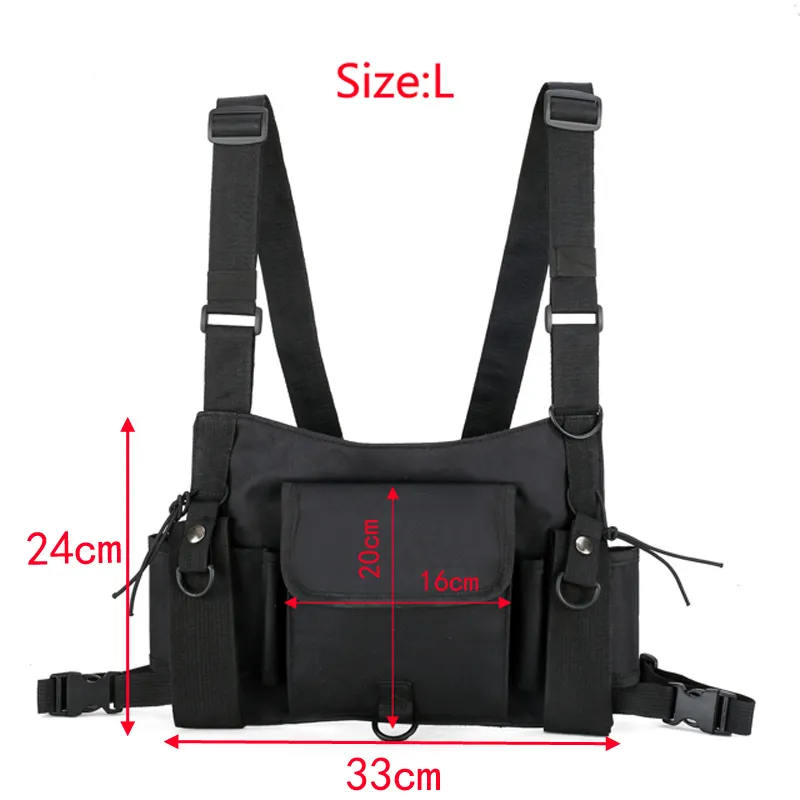 Tactical Chest Bag For Men And Women Fashionable Bullet Hip Hop Vest With Multiple Pockets Ideal For Streetwear And Multi Pocket Waist Bag Unisex Black Chest Rig Bag AX 898 From Coisinistore