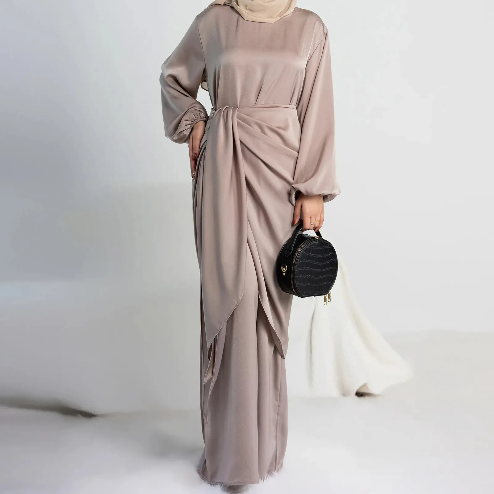 buy night dress for ladies Wear Women Night Women Sleepwear Sleep Wear for Womens Women's Mid-Length Slim Large V-Neck Can Be Worn Outside Thin Satin Nightgowns FW25NL main image 0
