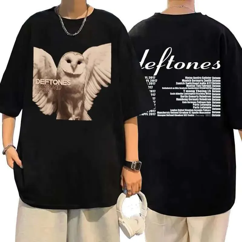 Vintage Japanese Style Girl Deftones Eye Cartoon shirt with