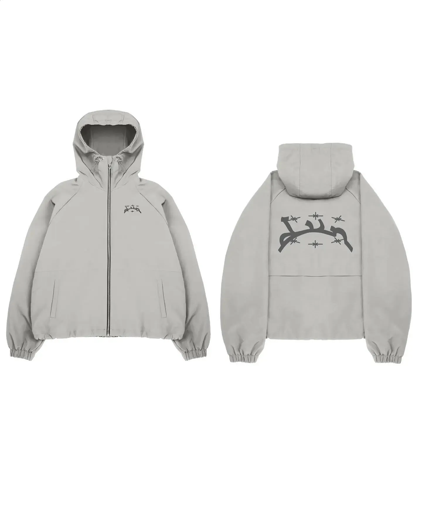 韓国商品/FRITUR Embroidery Western Windbreaker Korean Fashion Hip Hop Embroidered windbreaker for Men