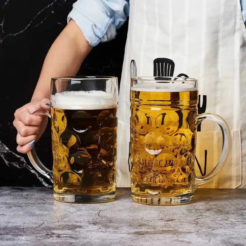 Beer glass with handle discount