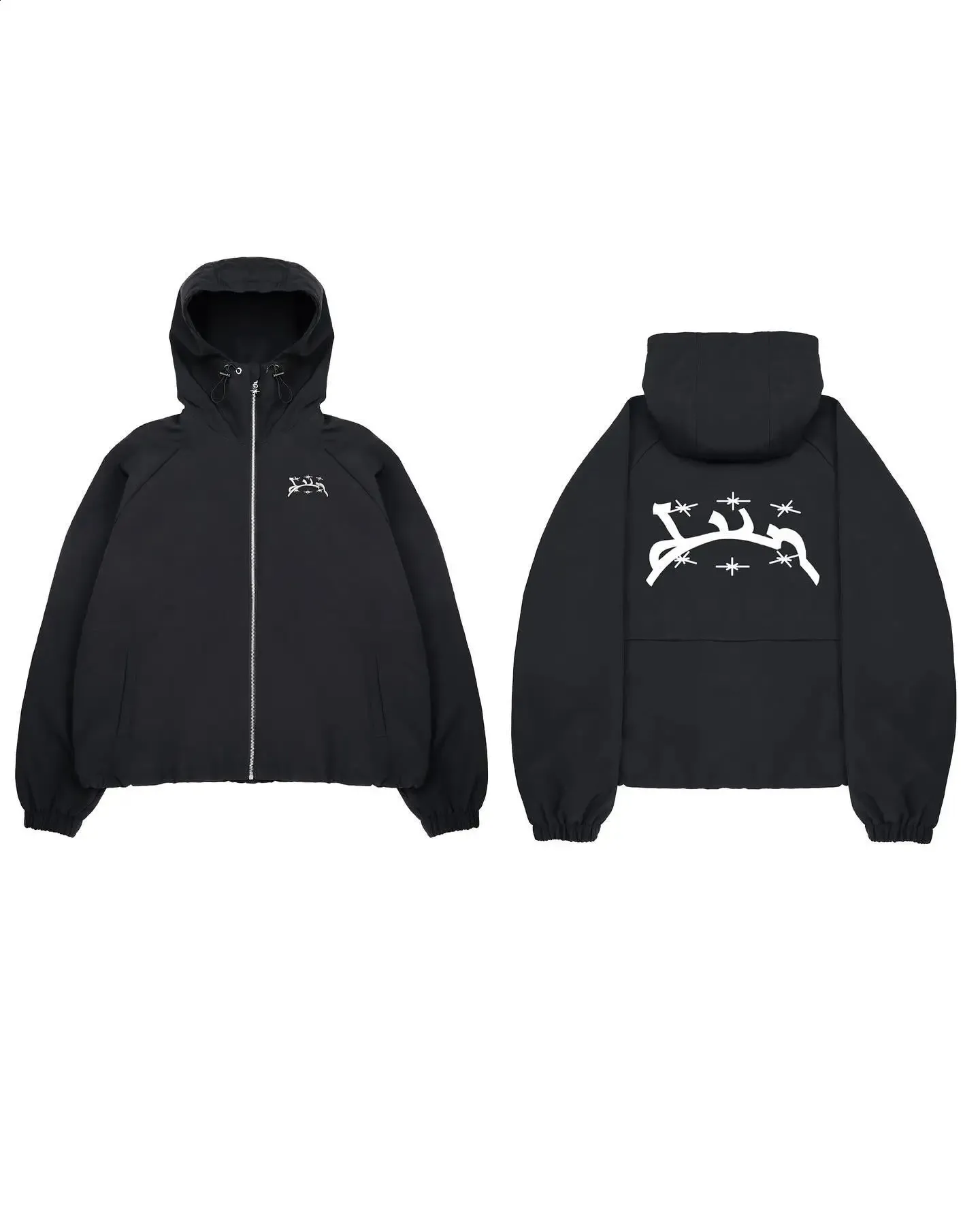韓国商品/FRITUR Embroidery Western Windbreaker Korean Fashion Hip Hop Embroidered windbreaker for Men