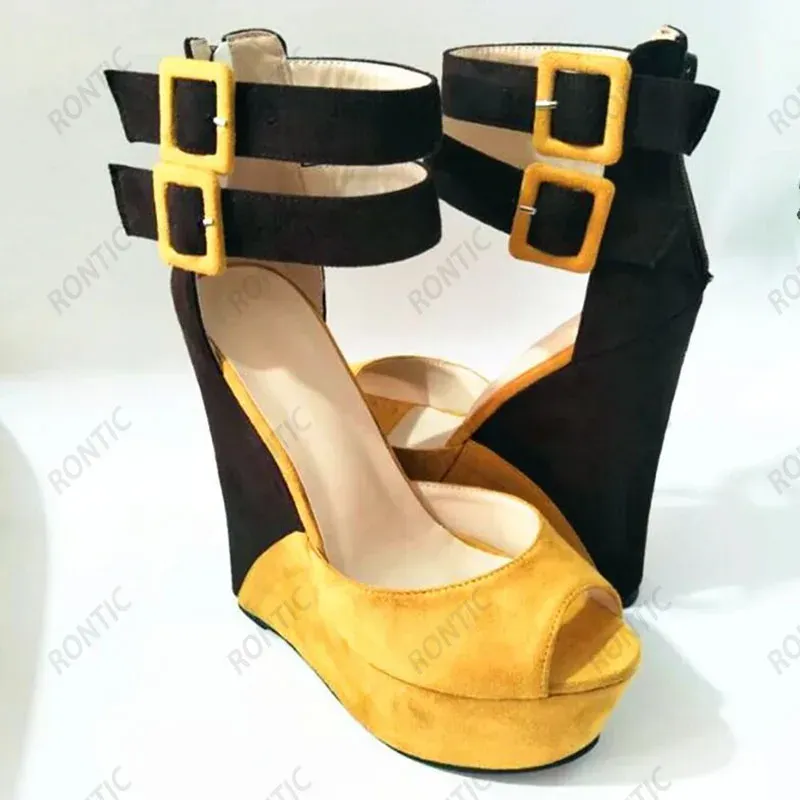 Liyke 2022 Open Toe Platform womens slippers - Super High