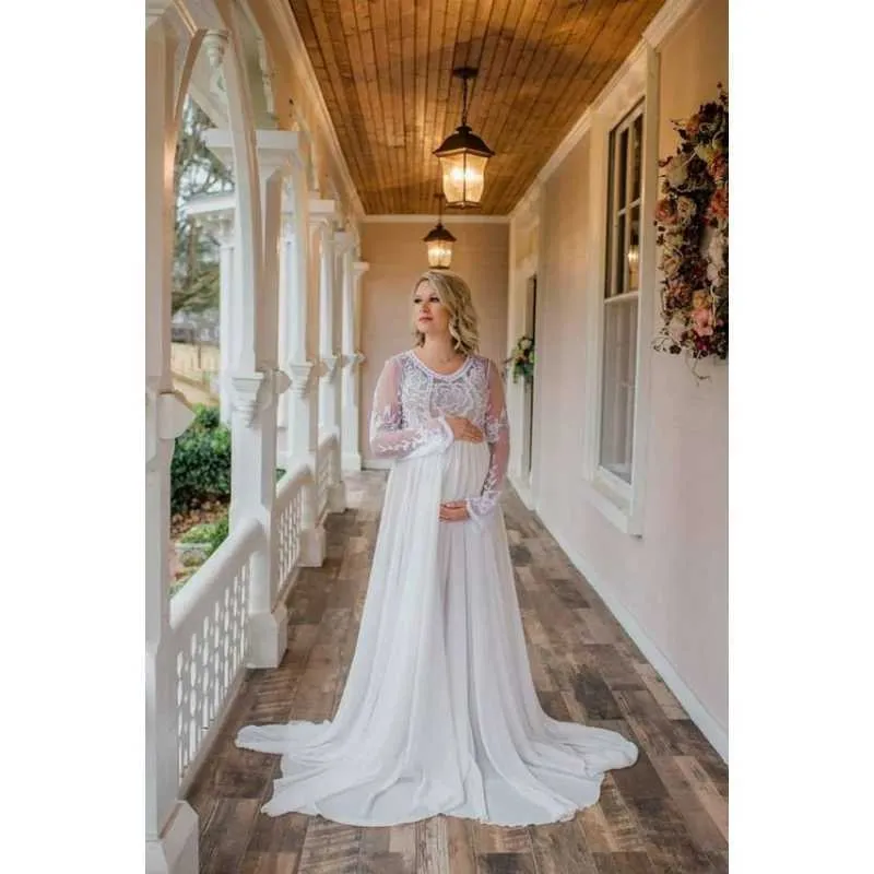 knee length dresses for ladies ELOISE Maternity Wedding Dress