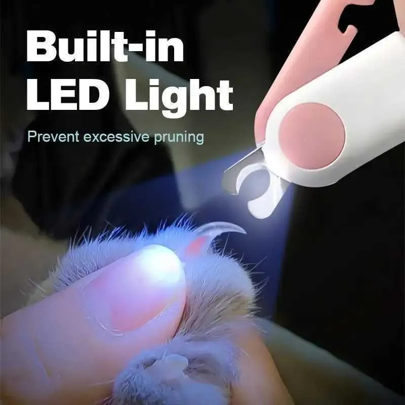 DHgate Professional Pet Nail Clippers with LED Light for Safe Dog Cat Claw Trimming Ergonomic Non Slip Handle Grooming Scissors for Small Medium Large Dogs and Cats Pet Supplies