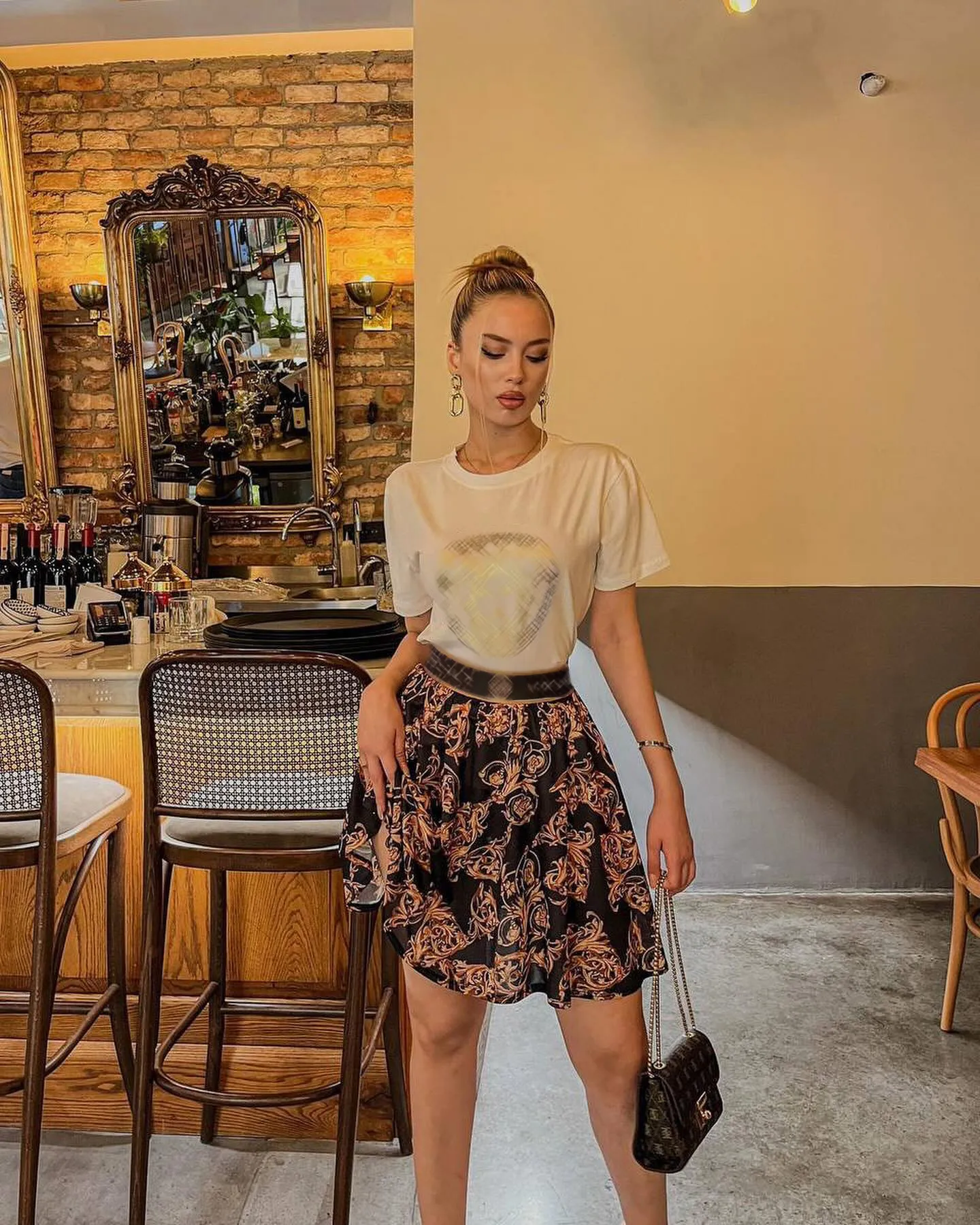 two piece dresses short casual Women's Two Piece Casual Polyester Dress Set, Short Sleeve T Shirt & Mini  Skirt, Above Knee Length