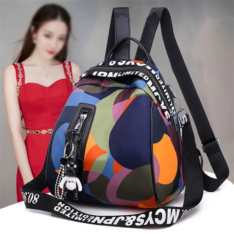 Waterproof Oxford backpack for women against theft Anti-theft Women Oxford Backpack High Quality Waterproof  main image 4