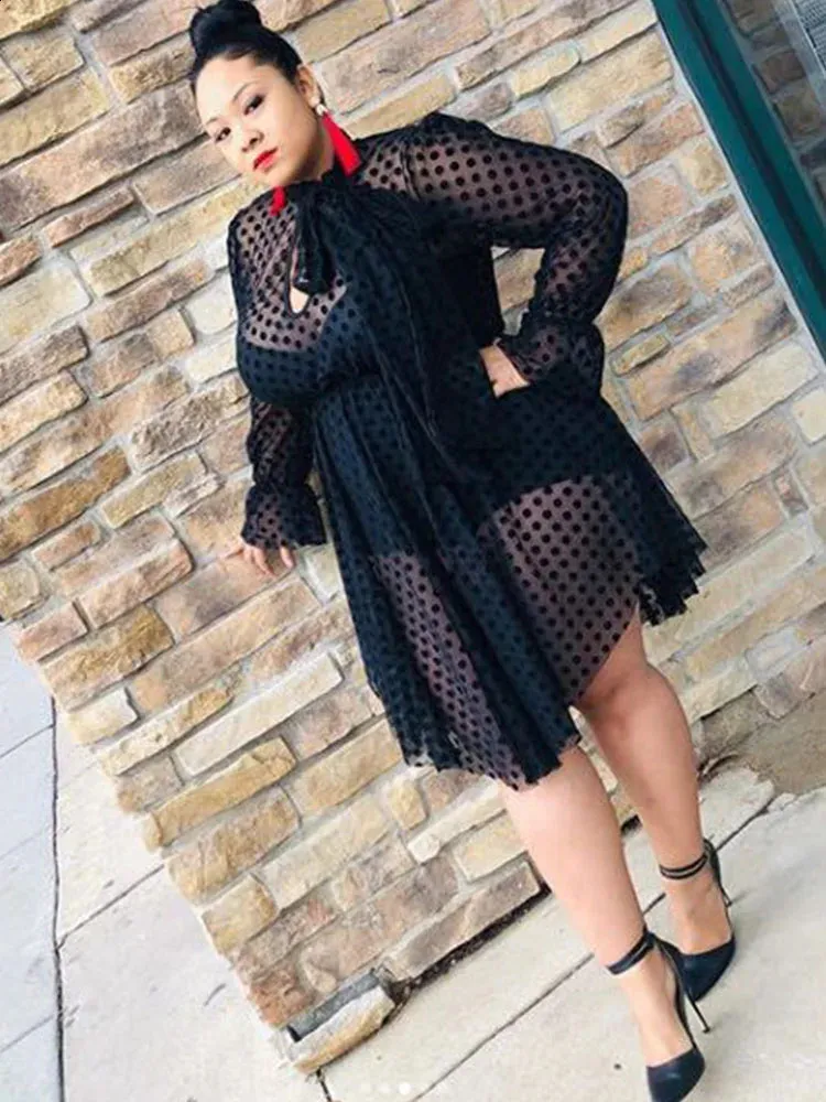 chinese dress ladies Berylove Women Stylish Black Mermaid Wedding Guest Dress Tulle Sleeves Hollow Out Formal Dress, Black / M main image 0