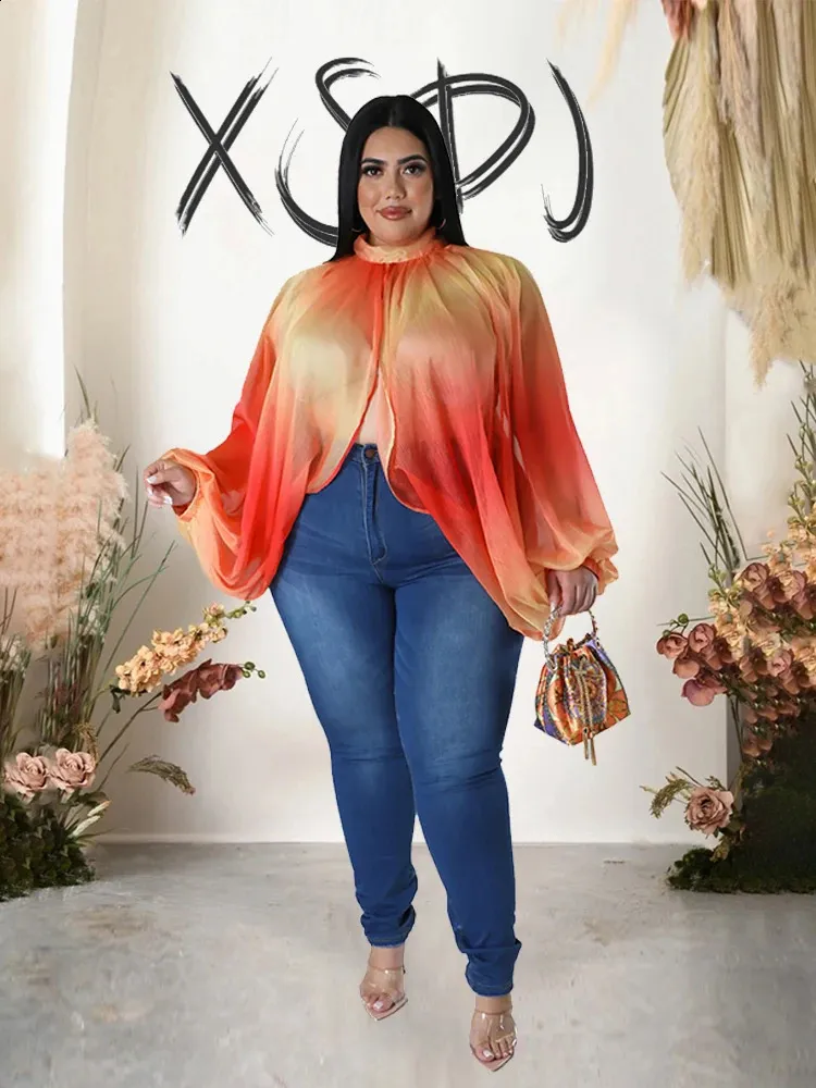 plus size chiffon blouses