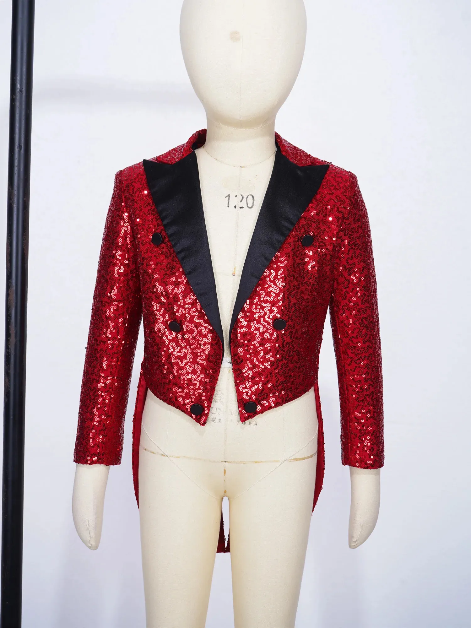 Sequin Tailcoat Jazz Dance Jacket For Kids Boys Satin Glitter Lapel Long Sleeves RaveParty Display Set From Domainstore 32.6 DHgate.Com