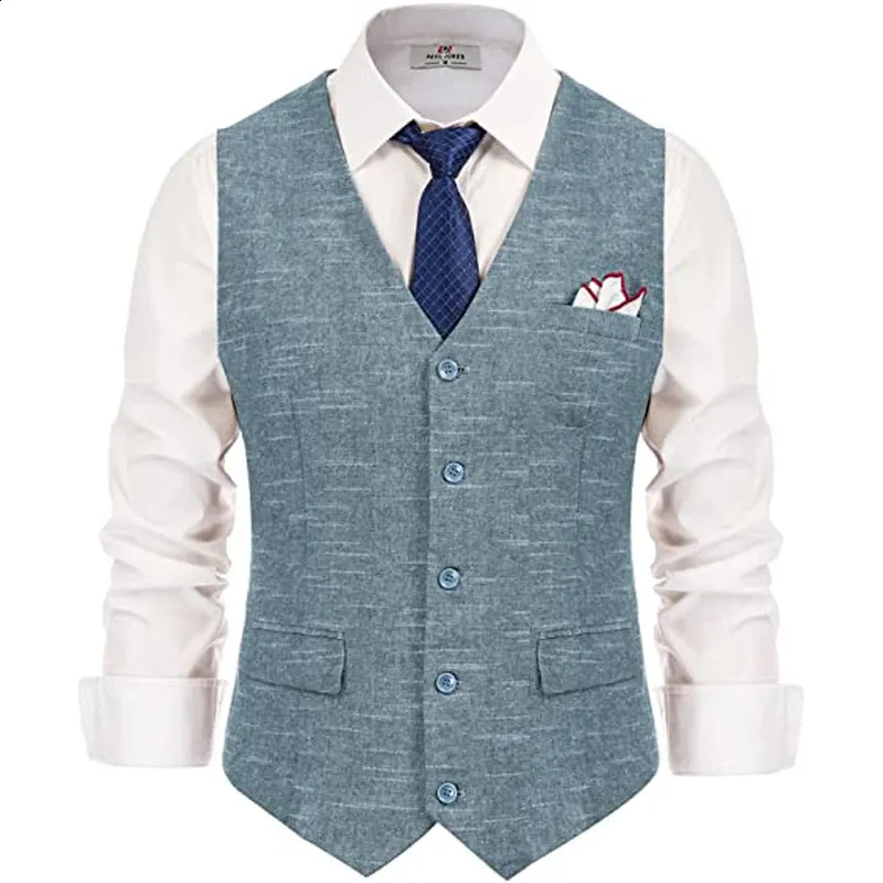 Chaleco De Traje De Hombre Denim Azul En V Cuello Rayado Seda De Tierra Tierra Adecuada Para Chaleco De Hombre Casual De Boda Formal Sin Direccion240809 De 37 46 DHgate