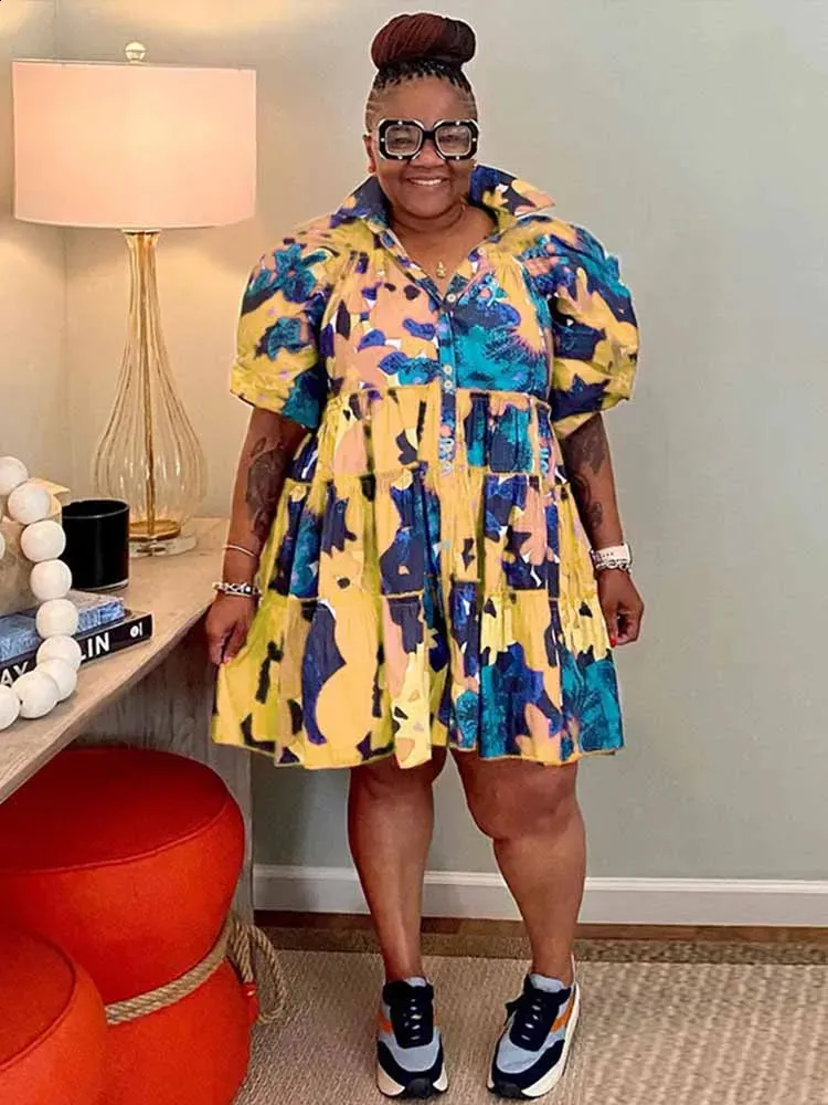 Vestido Corto De Verano Para Mujeres Diseño Drapeado De Gran