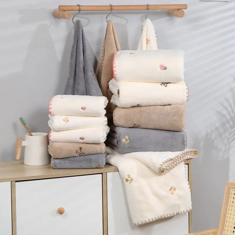 Coral Fleece Cotton Muslin Bath Towels Set Ultra Absorbent Eco Friendly And Perfect For Beach And Home Use From Tsukistore 13.93 DHgate.Com