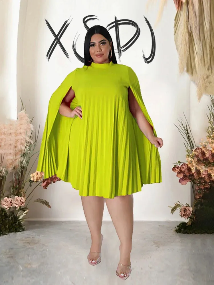 chinese dress ladies Pleats and Flare Stretchy Linen Mini Dress
