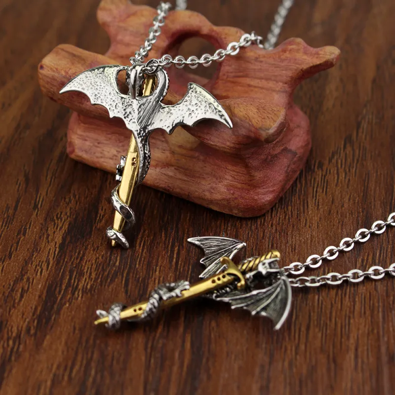 日本未入荷 666999 - “bleeding wing”tattoo cross necklace bleeding wing”tattoo cross necklace | 666999acc
