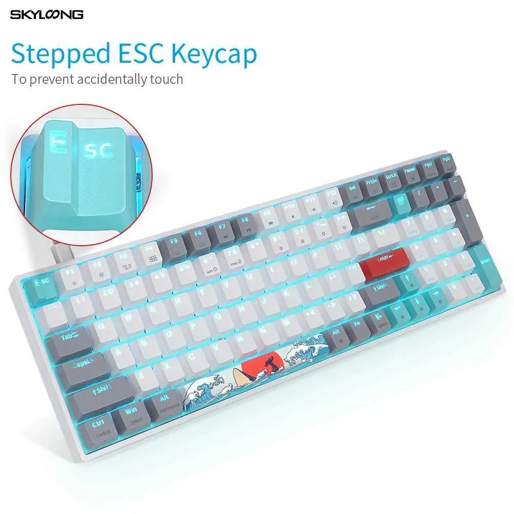 SKYLOONG SK96 Mechanical Keyboard Programmable Bluetooth Hot Swappable ...