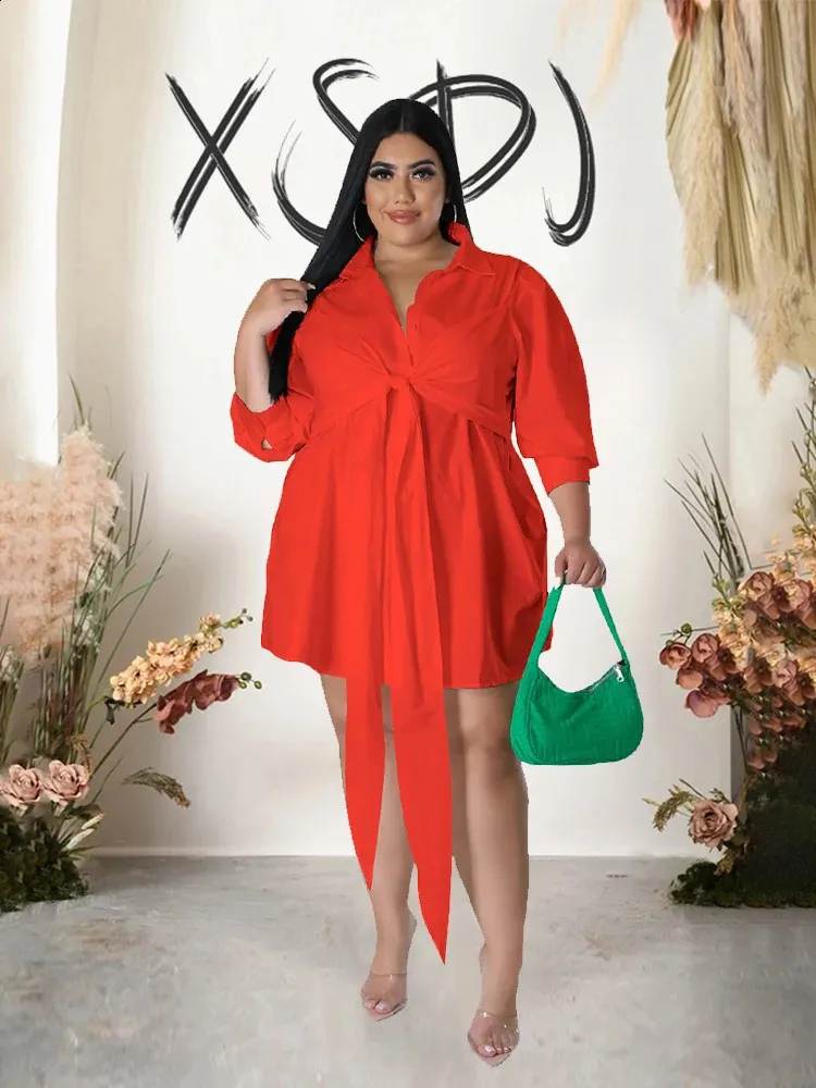 Wholesale Women's Shirt-Type Dress - Elegant, Sexy, and Casual - Long Sleeve - Plus Size Available (Drop 240810)