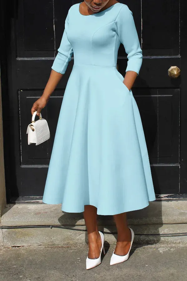 women's knee length t shirt dress Past The Knee T-Shirt Dress main image 0