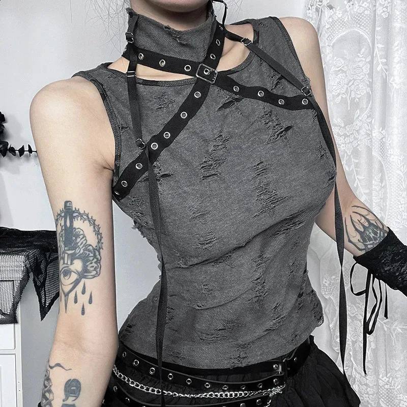 Gothic Printed Corset Crop Top for Women - Sexy Aesthetic Grunge Fairy Core 90s camisole Y2K Clothes