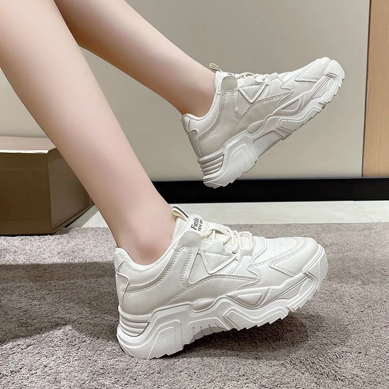 Thick Sole Spring Sports Shoes: New Korean Casual Style, Student