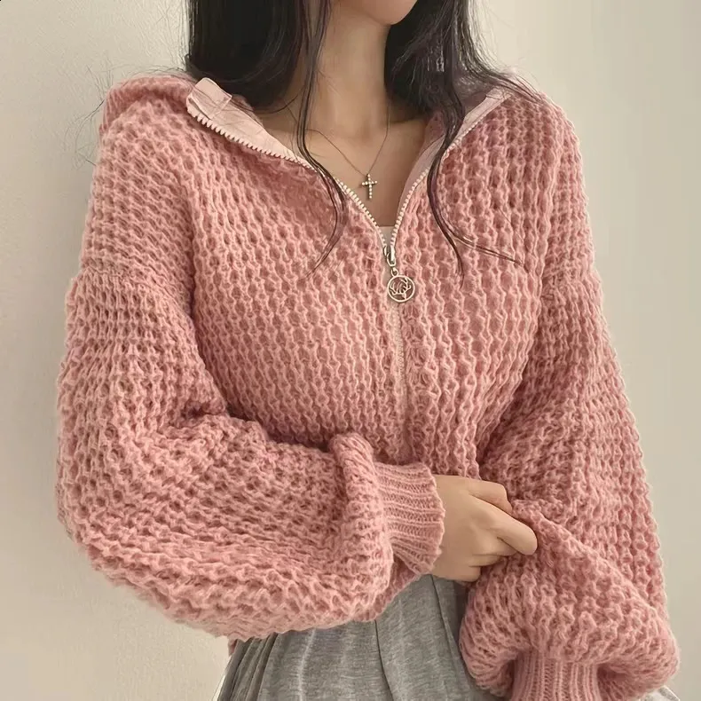 Hooded Cardigan Sweaters For Women Long Sleeve From Sereinstore