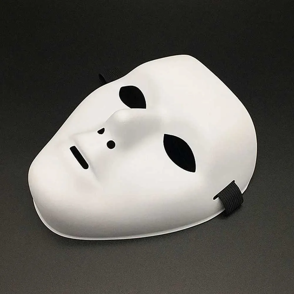Y5976 NOH MASK wood carving signed black mustache Japan
