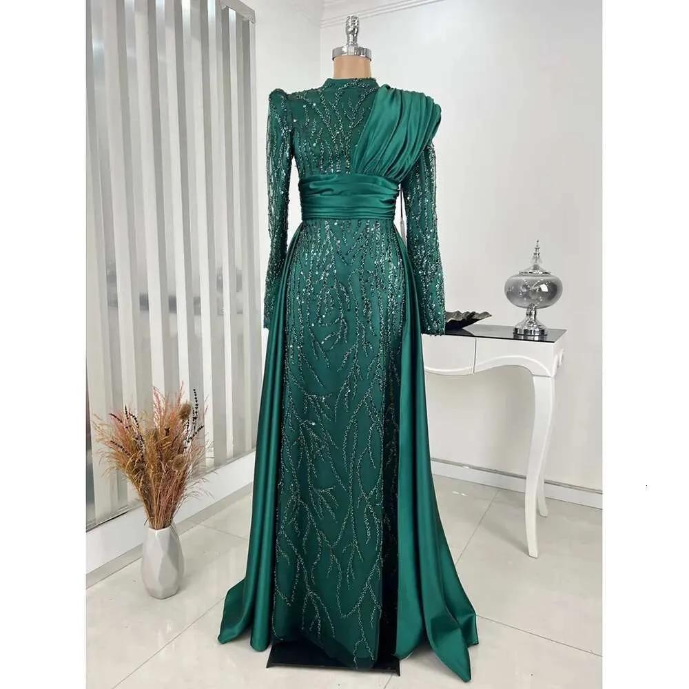 Elegant High Collar Long Sleeves Prom Dress With... From Missbridaldress,  $306.07 | DHgate.Com