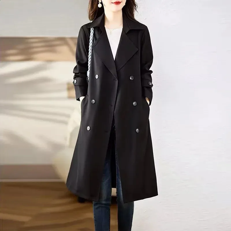 chinese dress ladies Wool Coat for Women, Maxi Coat, Coat Dress, Winter Coat, Flare Coat, Long Jacket, Wool Overcoat, Coat with Pockets (Y2167) XL(US 18) main image 0