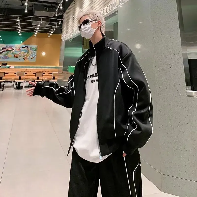 Mens Casual Two-Piece Set: Autumn/Spring Windbreaker