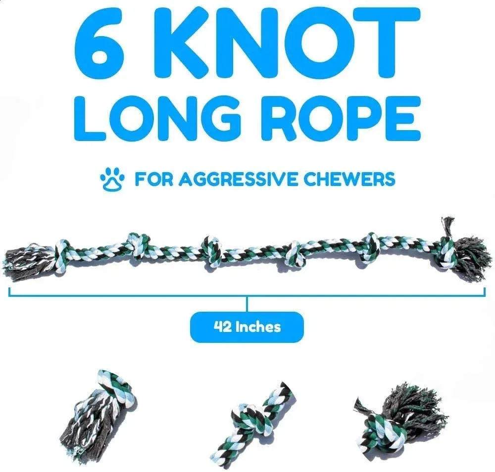 Gaint Rope ATUBAN Giant Rope Extra Dogs Indestructible Sensory Toys For Autism For ...