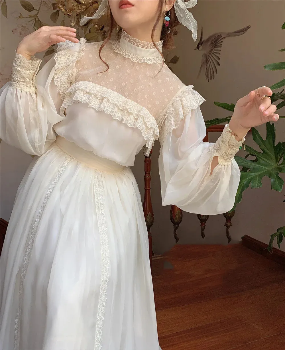 Vintage Villa Chiffon Gatsby Dress Floor-Length Short Sleeve Zipper Closure  Synthetic Fiber from Dhgate Basic & Casual Dresses - price 122.85