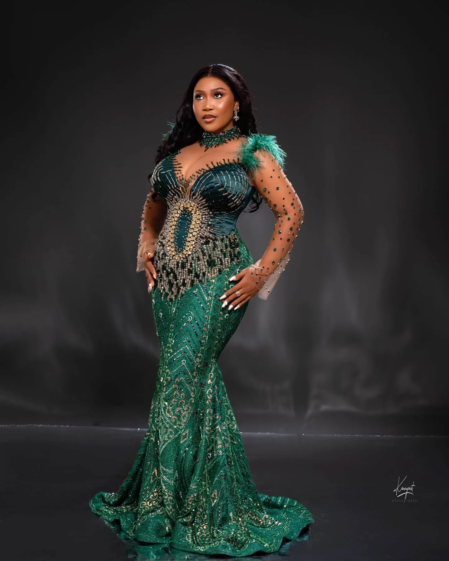 Hunter Green Mermaid Green Sparkly Prom Dress With Rhinestones Chic Lace Evening Gown For Formal Events Birthdays And Proms ZJ33 From Chic cheap 321.21 DHgate.Com