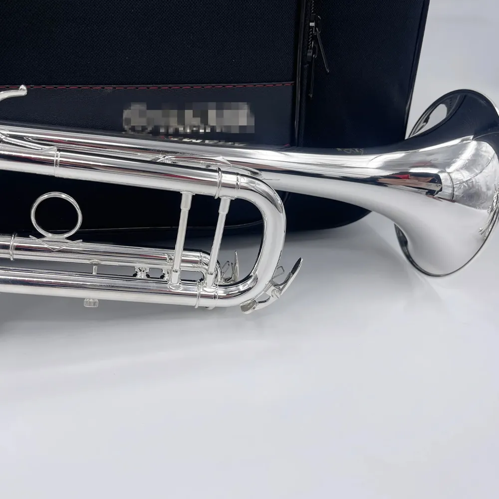 New YTR-9335 Bb Silver Plated Brass Trumpet Musical Instrument Professional Performance with case