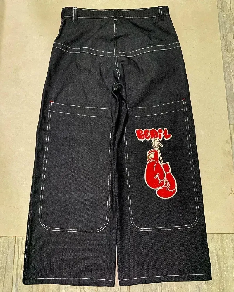 DHgate.com:Y2K JNCO Embroidered Black Baggy Jeans | Gothic DHgate.com:Y2K JNCO Embroidered Black Baggy Jeans | Gothic