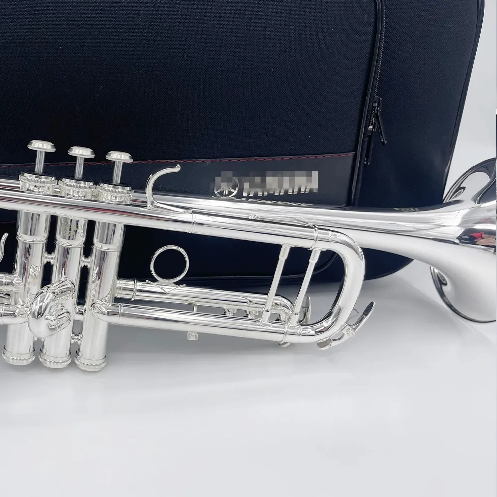 New YTR-9335 Bb Silver Plated Brass Trumpet Musical Instrument Professional Performance with case