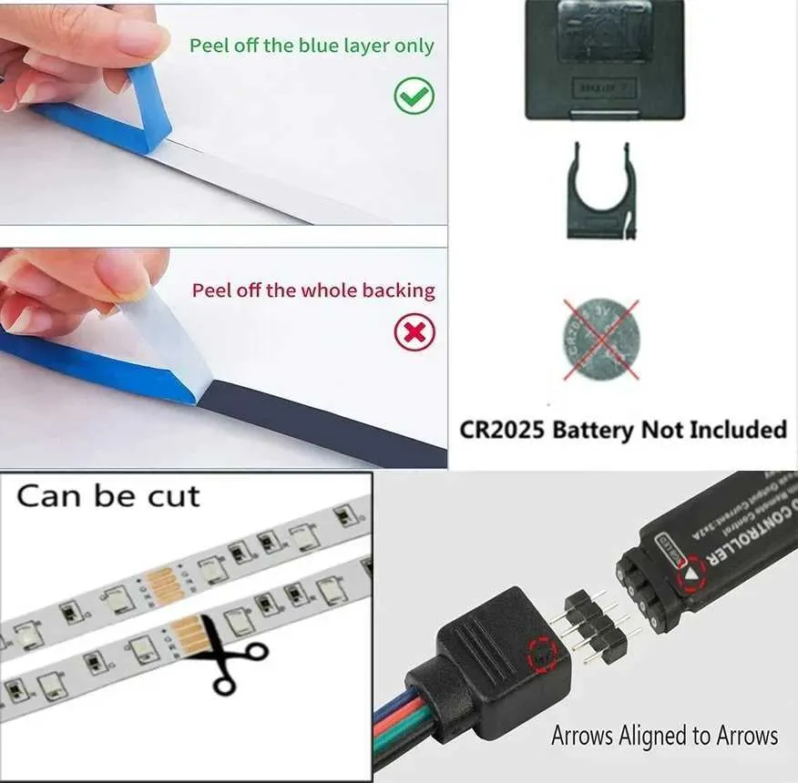 Rgb Led Tape Usb Led Light Strip Dc 5V 5050 Ice String Led Ribbon Led ...