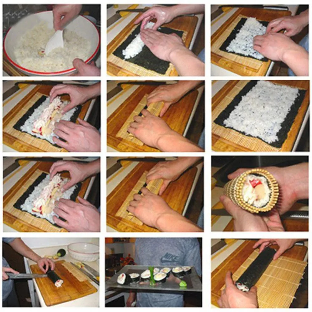 Sushi Set Bamboo Rolling Mats Rice Paddles Kitchen Tools with CIQ  Certification from Dhgate Sushi Tools - price 30.24