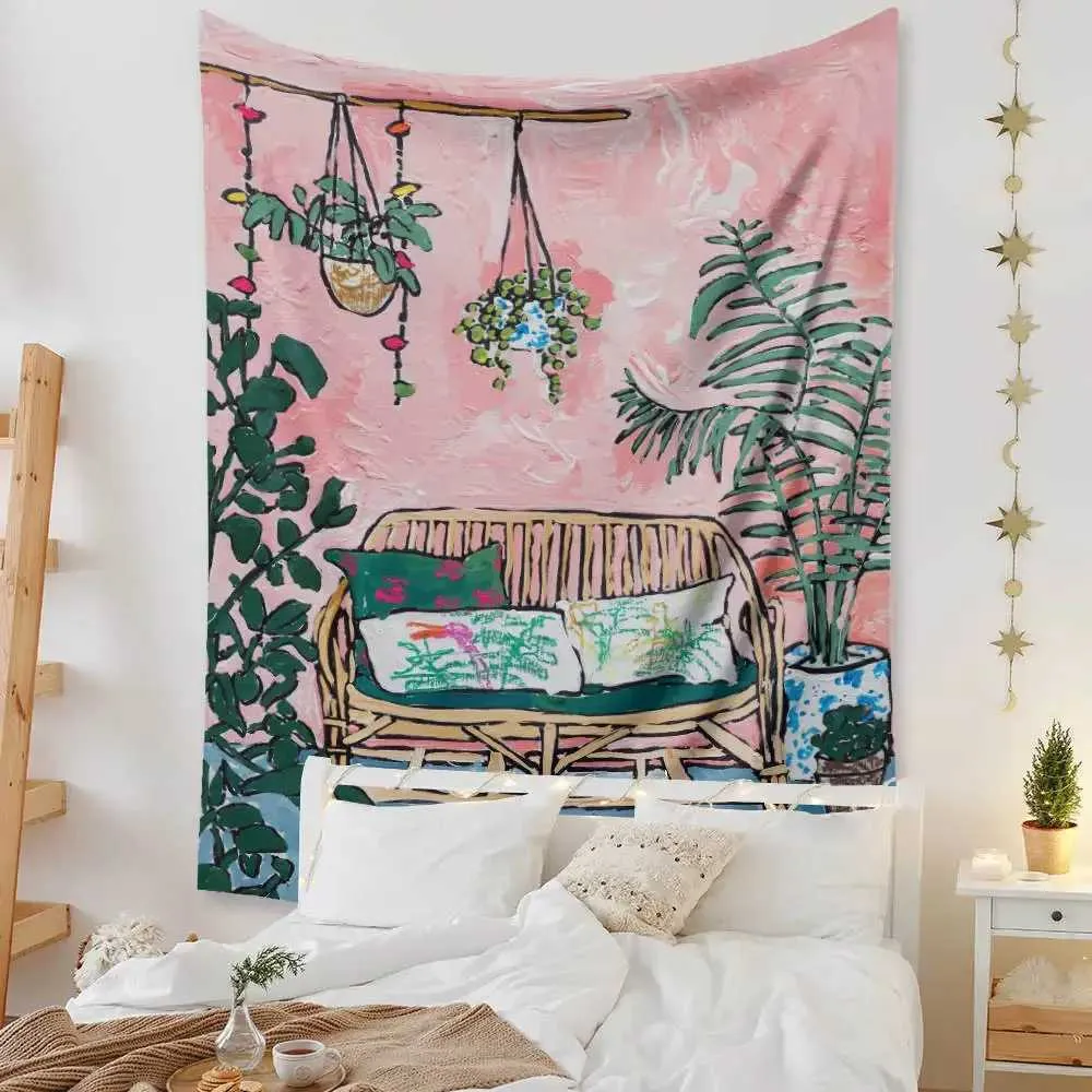 Bedroom Wall Tapestry, Woven Wall Hanging Decor Tapestry Large Fabric Art  For Indie Room Aesthetic, Lightweight For Daily Use From  Thousand_alley_end, $11.05 | DHgate.Com, image size:1000x1000
