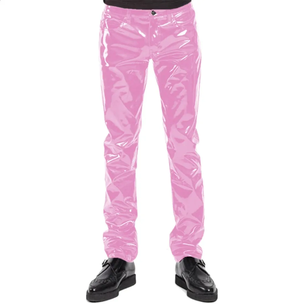 Pink Vinyl Jeans Vinyl Pants Pink Outlet