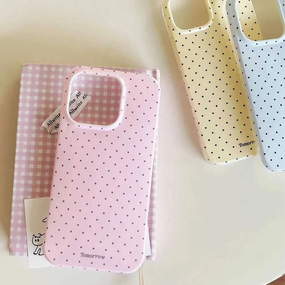 Polka Dot iPhone 15 Case - Slim Shockproof Cover for iPhone 14 13 12 Pro Max 11 Polka Dot iPhone 15 Case - Slim Shockproof Cover for iPhone 14 13 12 Pro Max 11