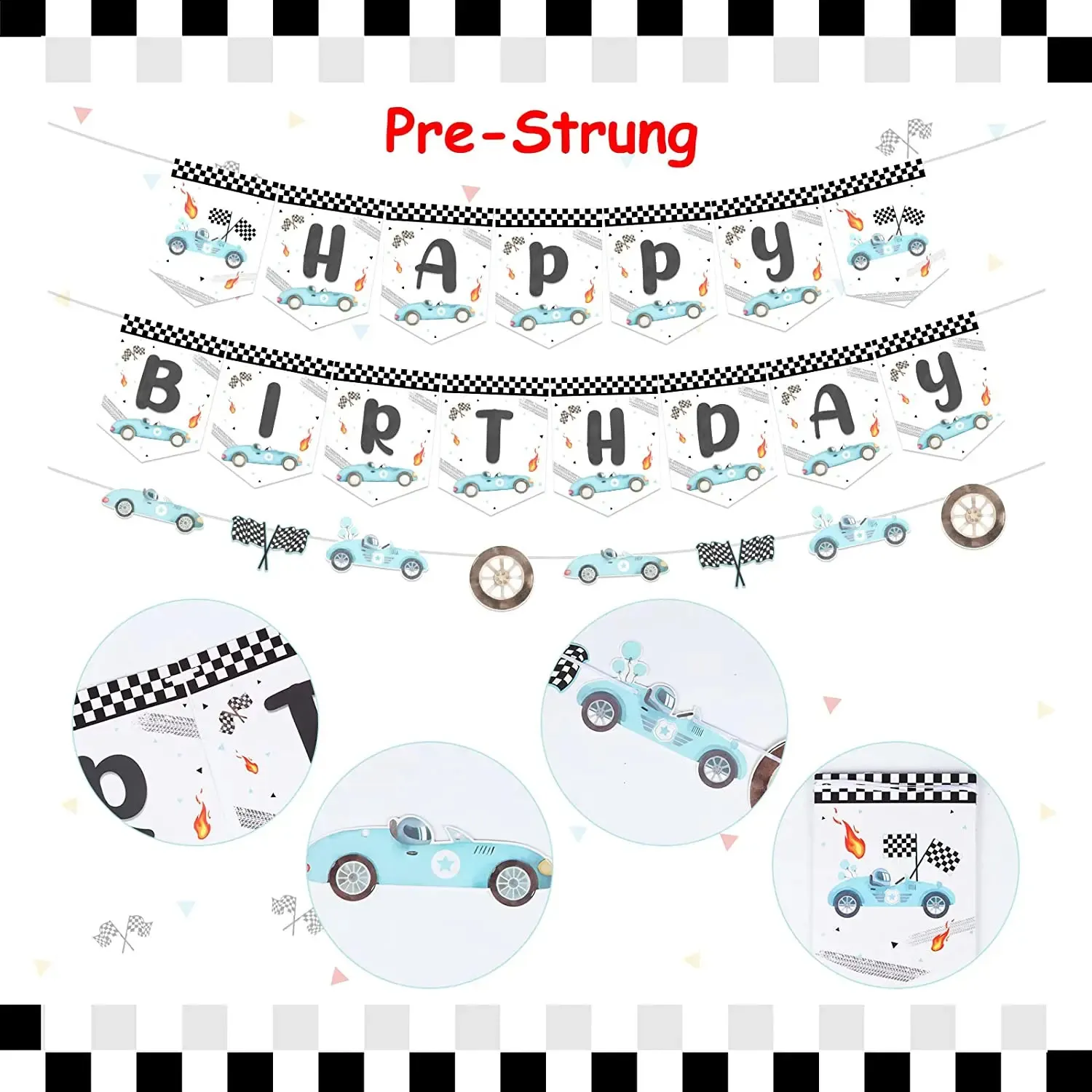 let-039-s-go-racing-quot-race-car-birthday-party-birthday-decorations-for-boys-banner-garland-and-more