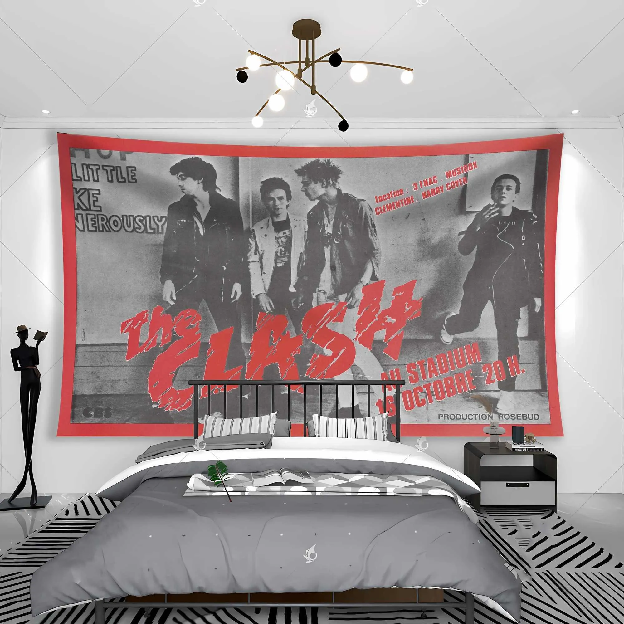 Heavy Metal Bannière Drapeau Bar Café Home Decor Tapisserie