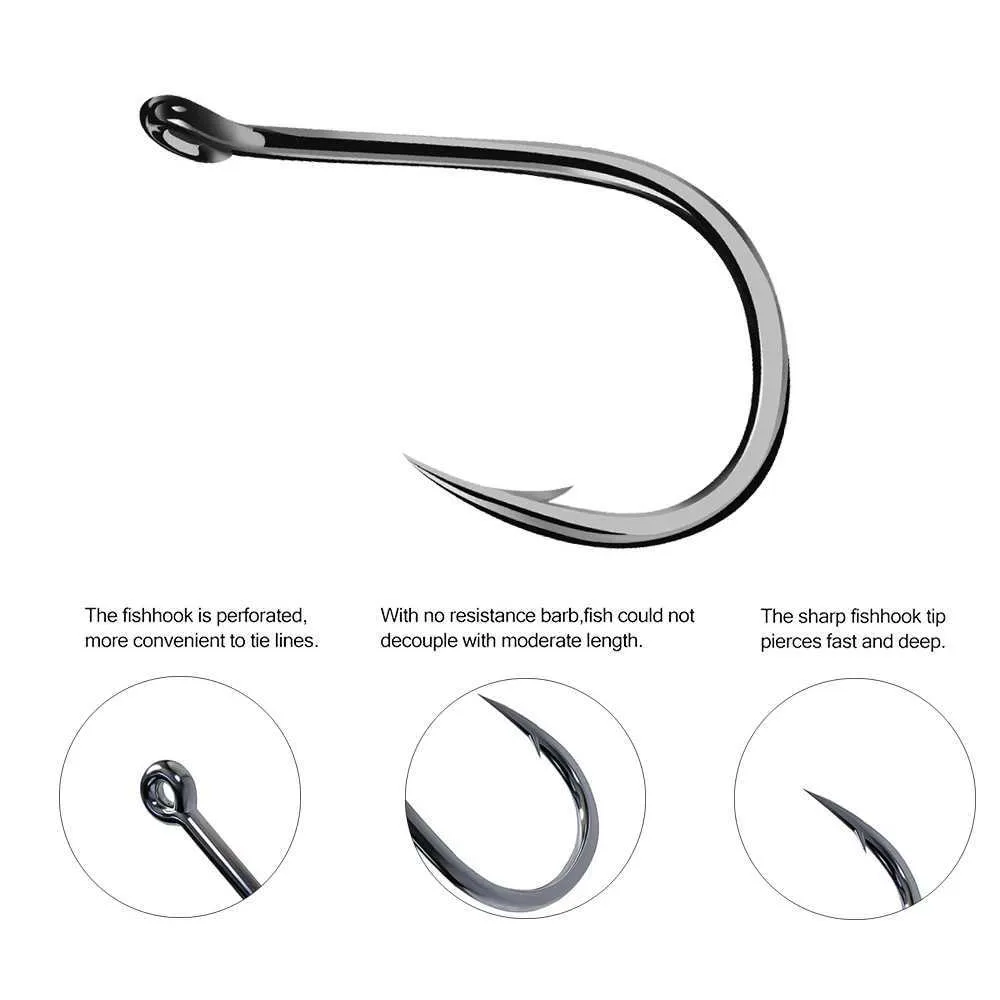 Carbon Steel Fishing Hooks Set Single Circle Fishhook Barbed Carp Hooks for  Saltwater from Dhgate Fishing Hooks - price 8.59