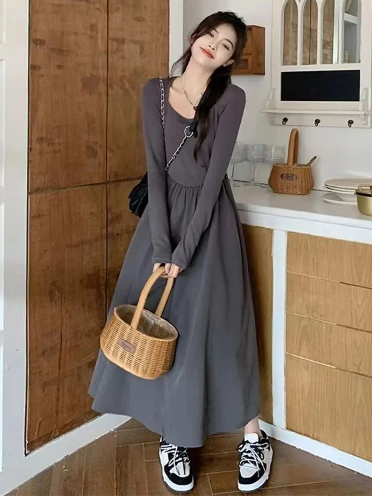 Midi Dresses Korean Dress 2018 Korean Midi Length Chiffon Dresses